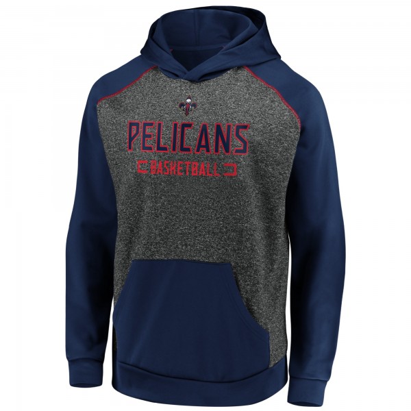 Толстовка с капюшоном New Orleans Pelicans Game Day Ready - Heathered Charcoal/Navy - фирменная одежда NBA