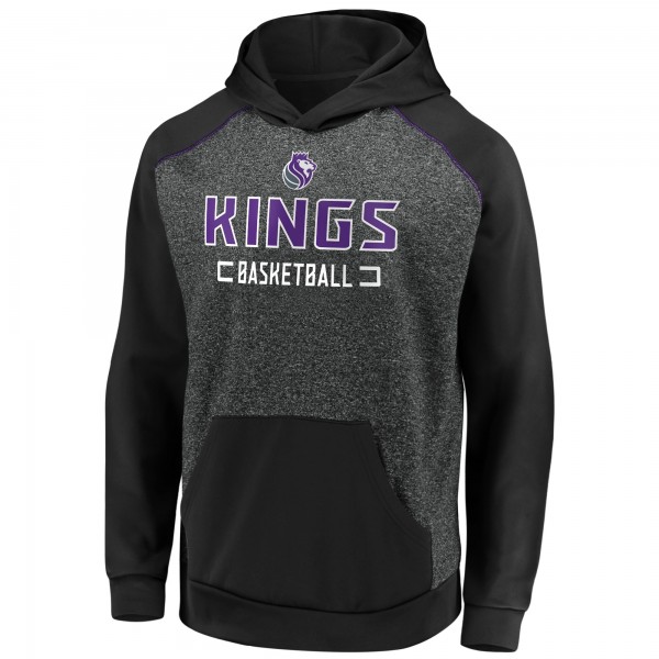 Толстовка с капюшоном Sacramento Kings Game Day Ready - Heathered Charcoal/Black - фирменная одежда NBA