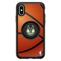 Чехол на iPhone с попсокетом Milwaukee Bucks OtterBox Primary - Black
