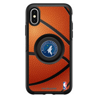 Чехол на iPhone с попсокетом Minnesota Timberwolves OtterBox Primary - Black
