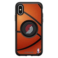Чехол на iPhone с попсокетом Portland Trail Blazers OtterBox Primary - Black
