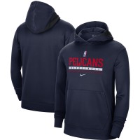 Толстовка с капюшоном New Orleans Pelicans Nike Spotlight On Court Practice Performance - Navy