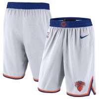 Шорты New York Knicks Nike White/Blue 2020/21 Association Edition Performance Swingman