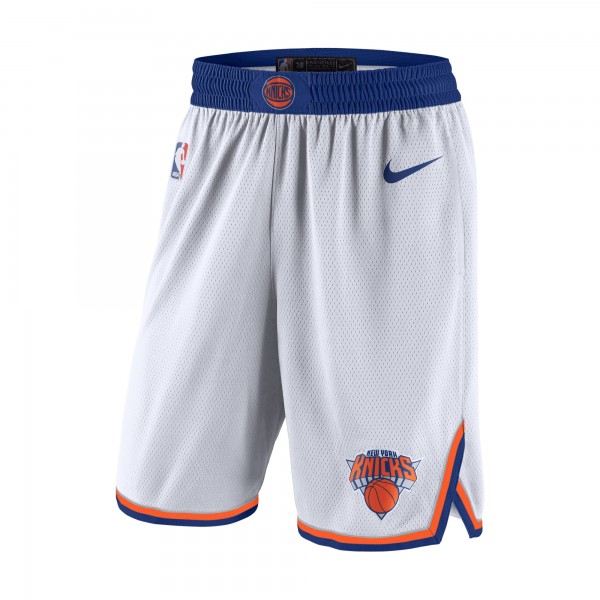 Шорты New York Knicks Nike White/Blue 2020/21 Association Edition Performance Swingman