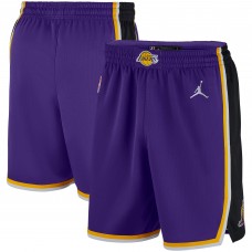 Шорты Los Angeles Lakers Jordan Brand Purple/White 2020/21 Association Edition Performance Swingman