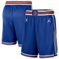 Шорты New York Knicks Jordan Brand Blue/Orange 2020/21 Association Edition Performance Swingman