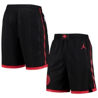 Шорты Toronto Raptors Jordan Brand Black/Red 2020/21 Association Edition Performance Swingman
