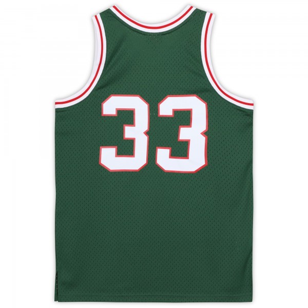 Autographed Milwaukee Bucks Kareem Abdul-Jabbar Fanatics Authentic Green Mitchell and Ness 1970-71 Throwback Jersey