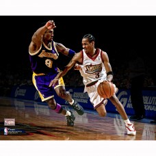 Unsigned Philadelphia 76ers Allen Iverson Fanatics Authentic Driving vs. Kobe Bryant Photograph
