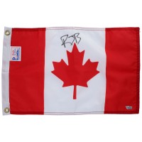 RJ Barrett Toronto Raptors Autographed Fanatics Authentic 12 x 18 Canadian Mini Flag