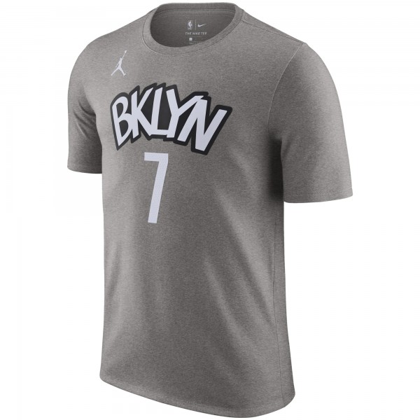 Футболка Brooklyn Nets Jordan Brand 2020/21 Kevin Durant Statement - Gray