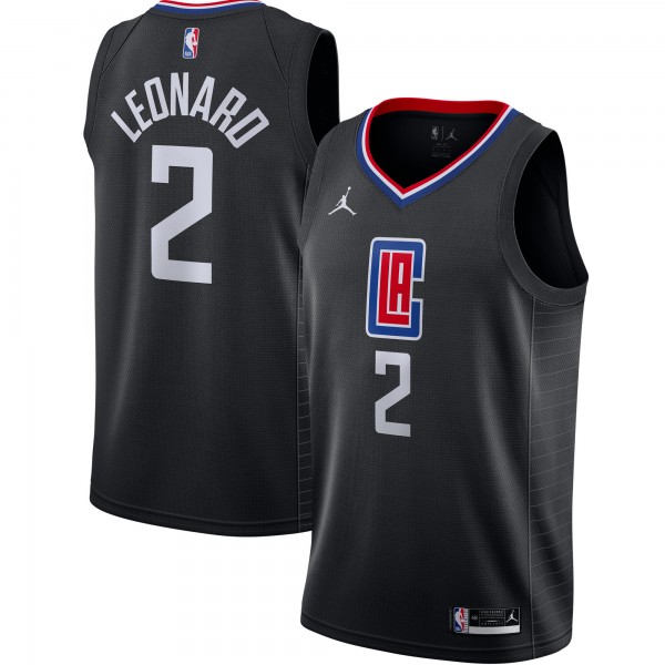 Игровая майка Kawhi Leonard LA Clippers Jordan Brand 2020/21 Swingman - Statement Edition - Black - оригинальная джерси НБА