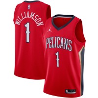 Игровая форма Zion Williamson New Orleans Pelicans Jordan Brand 2020/21 Swingman - Statement Edition - Red
