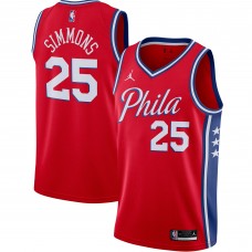 Игровая форма Ben Simmons Philadelphia 76ers Jordan Brand 2020/21 Swingman - Statement Edition - Red