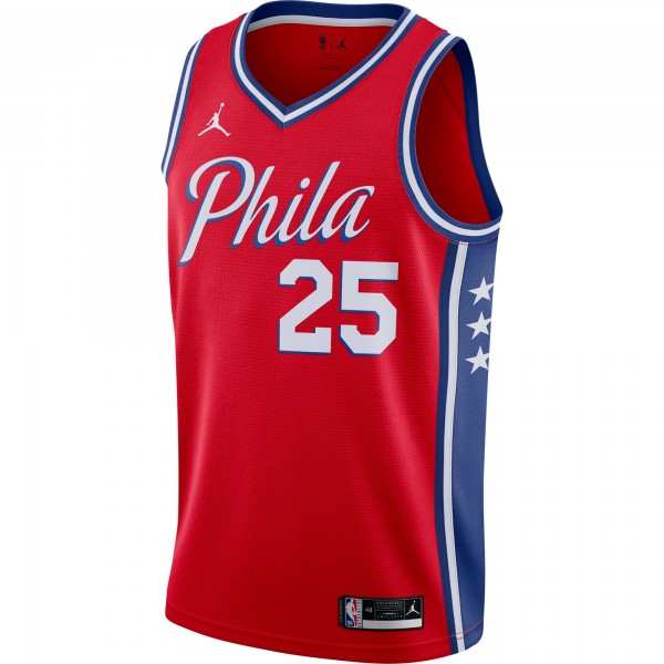 Игровая майка Ben Simmons Philadelphia 76ers Jordan Brand 2020/21 Swingman - Statement Edition - Red - оригинальная джерси НБА