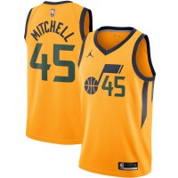 Игровая форма Donovan Mitchell Utah Jazz Jordan Brand 2020/21 Swingman - Statement Edition - Gold