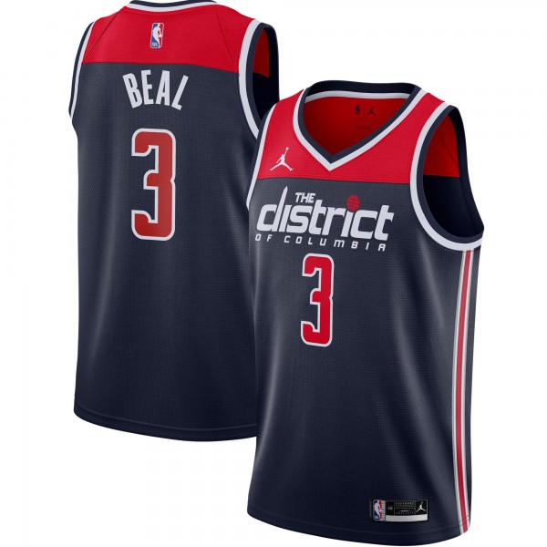 Игровая майка Bradley Beal Washington Wizards Jordan Brand 2020/21 Swingman - Statement Edition - Navy - оригинальная джерси НБА