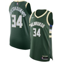 Игровая форма  Giannis Antetokounmpo Milwaukee Bucks Nike 2020/21 Authentic - Icon Edition - Hunter Green