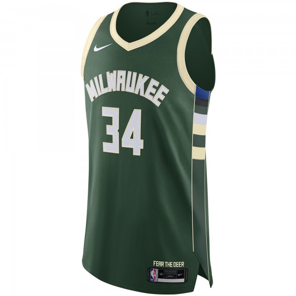 Игровая форма  Giannis Antetokounmpo Milwaukee Bucks Nike 2020/21 Authentic - Icon Edition - Hunter Green