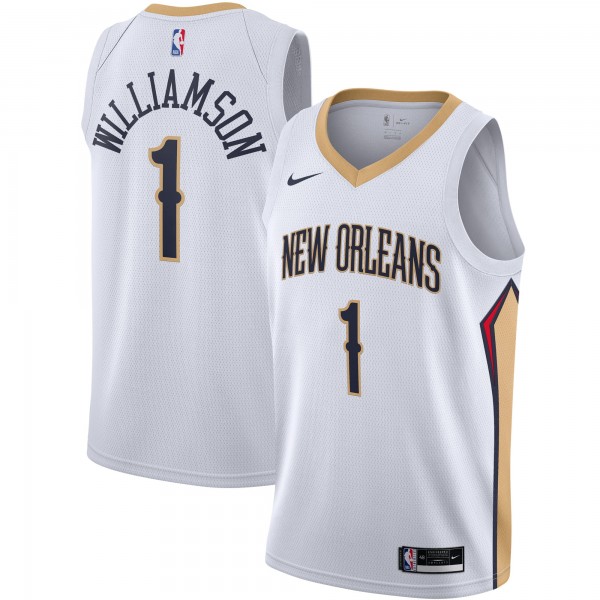 Игровая майка Zion Williamson New Orleans Pelicans Nike 2020/21 Swingman - White - Association Edition - оригинальная джерси НБА
