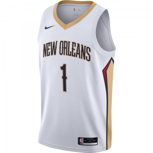 Игровая майка Zion Williamson New Orleans Pelicans Nike 2020/21 Swingman - White - Association Edition - оригинальная джерси НБА