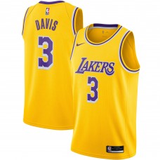 Игровая майка Anthony Davis Los Angeles Lakers Nike 2020/21 Swingman Gold - Icon Edition