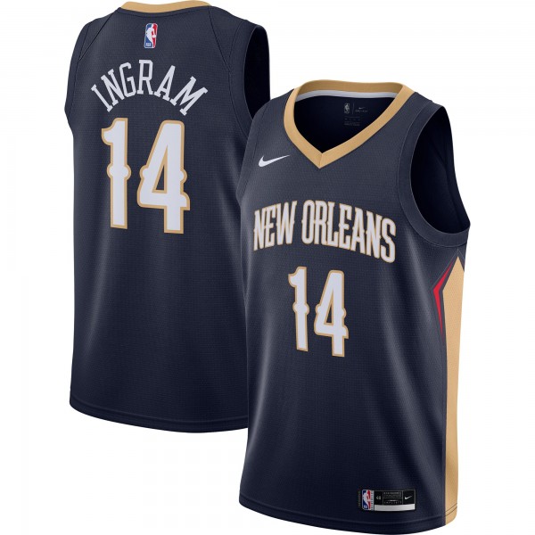Игровая майка Brandon Ingram New Orleans Pelicans Nike 2020/21 Swingman - Navy - Icon Edition - оригинальная джерси НБА