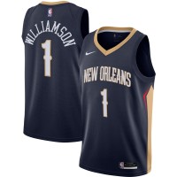 Игровая форма Zion Williamson New Orleans Pelicans Nike 2020/21 Swingman - Navy - Icon Edition