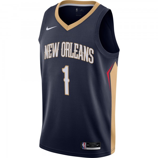 Игровая майка Zion Williamson New Orleans Pelicans Nike 2020/21 Swingman - Navy - Icon Edition - оригинальная джерси НБА