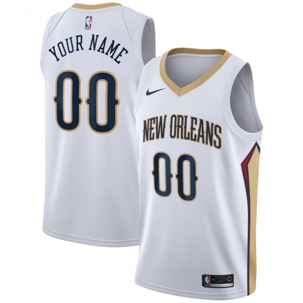 Игровая именная майка New Orleans Pelicans Nike 2020/21 Swingman - Association Edition - White - личная джерси НБА