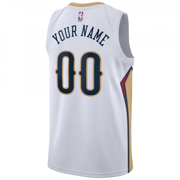 Игровая именная майка New Orleans Pelicans Nike 2020/21 Swingman - Association Edition - White - личная джерси НБА