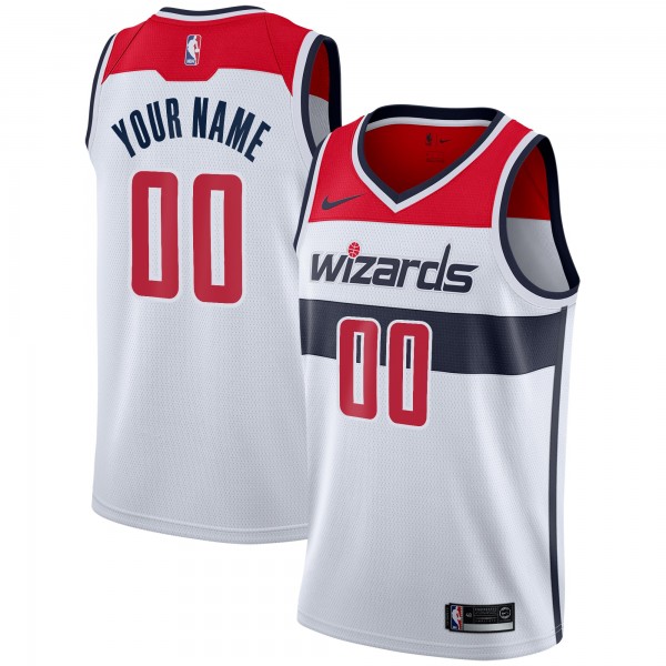 Игровая именная майка Washington Wizards Nike 2020/21 Swingman - Association Edition - White - личная джерси НБА