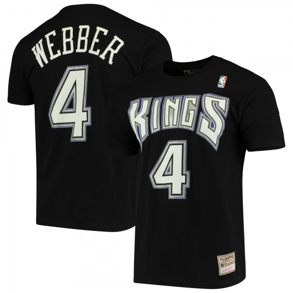 Футболка Chris Webber Sacramento Kings Mitchell & Ness Hardwood Classics - Black