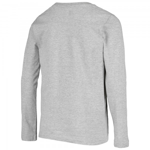 Детская футболка с длинным рукавом San Antonio Spurs Primary Logo - Heathered Gray