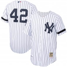 Джерси New York Yankees Mariano Rivera Mitchell & Ness White/Navy Home 2000 Cooperstown Collection Authentic