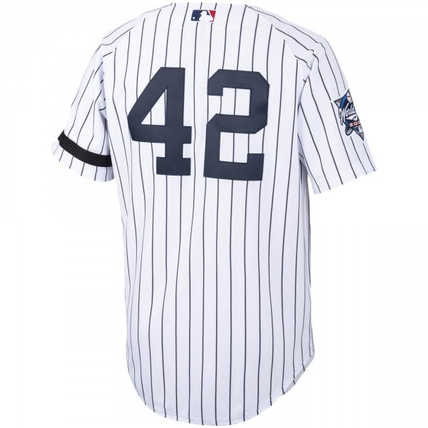 Джерси New York Yankees Mariano Rivera Mitchell & Ness White/Navy Home 2000 Cooperstown Collection Authentic