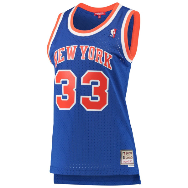 Женская джерси Patrick Ewing New York Knicks Mitchell & Ness 1991/92 Hardwood Classics Swingman - Blue
