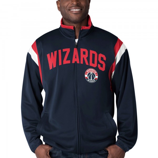 Куртка на молнии Washington Wizards G-III Sports by Carl Banks Post Up Tricot - Navy