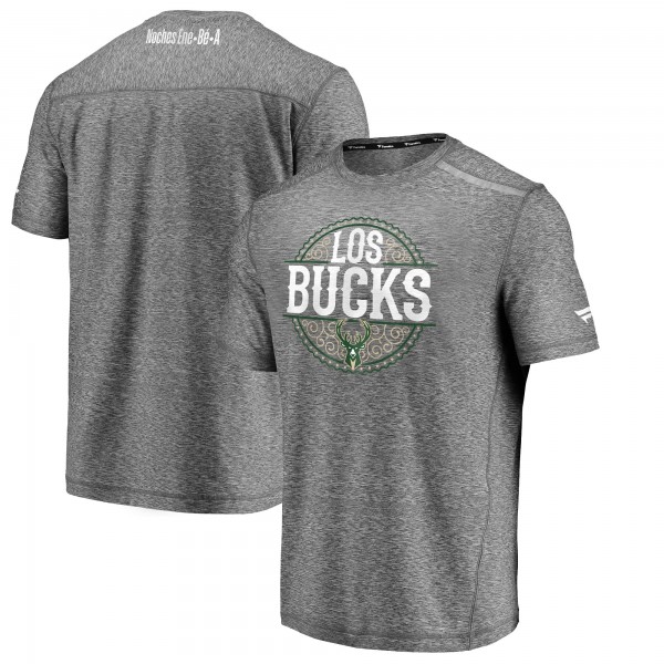 Футболка Milwaukee Bucks Noches Ene-Be-A Clutch Shooting - Heather Gray