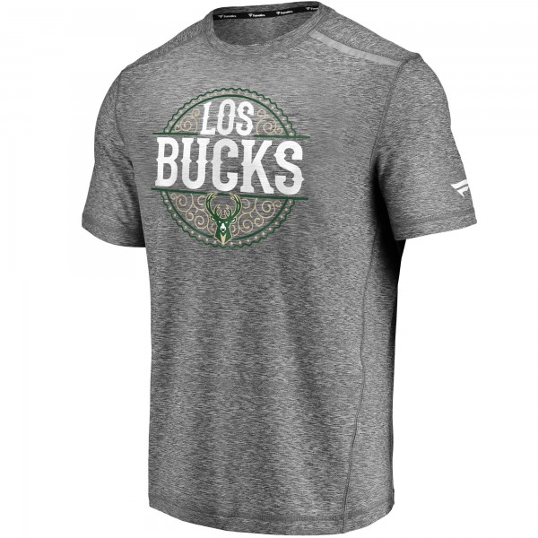 Футболка Milwaukee Bucks Noches Ene-Be-A Clutch Shooting - Heather Gray