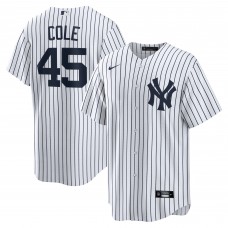 New York Yankees Gerrit Cole Nike White Home Replica Player Name Jersey