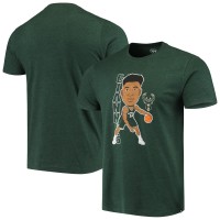 Футболка Giannis Antetokounmpo Milwaukee Bucks Bobblehead - Heathered Hunter Green