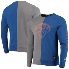 Кофта New York Knicks New Era Diagonal French Terry Color Block - Gray/Blue