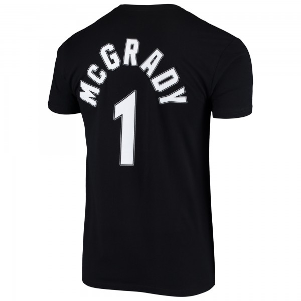 Orlando Magic Tracy McGrady Mitchell & Ness Black Hardwood Classics Stitch Name & Number T-Shirt