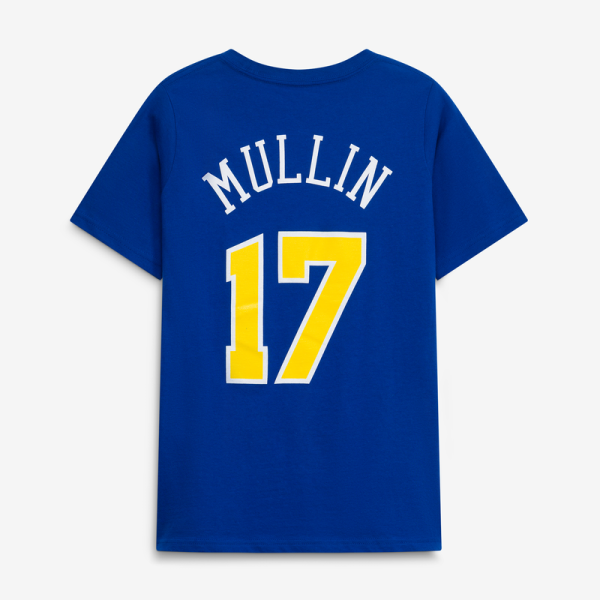 Детская футболка Golden State Warriors Chris Mullin Royal Hardwood Classics Name & Number