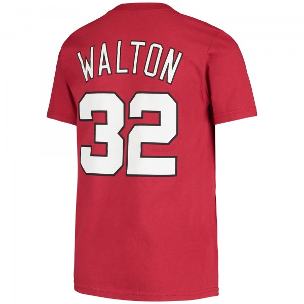 Детская футболка Bill Walton Portland Trail Blazers Hardwood Classics - Red