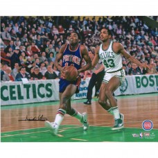 Autographed Detroit Pistons Isiah Thomas Fanatics Authentic 16 x 20 vs. Celtics Photograph