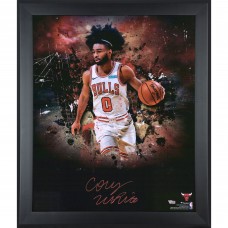 Autographed Chicago Bulls Coby White Fanatics Authentic Framed 20 x 24 In-Focus Photograph