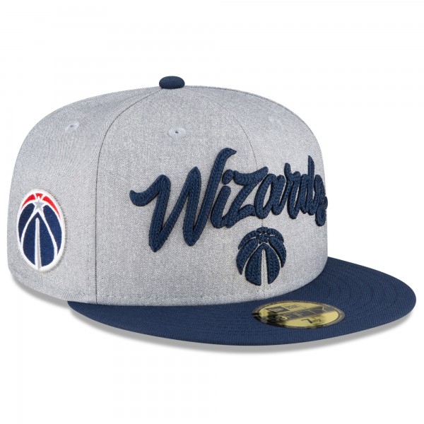 Бейсболка Washington Wizards New Era 2020 NBA Draft OTC 59FIFTY - Heather Gray/Navy - официальный мерч NBA