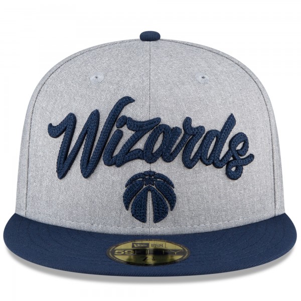 Бейсболка Washington Wizards New Era 2020 NBA Draft OTC 59FIFTY - Heather Gray/Navy - официальный мерч NBA